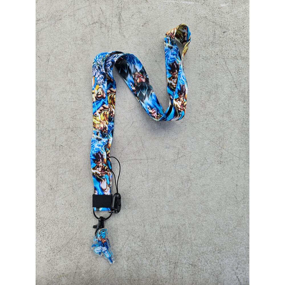 Japan Anime Dragonball Neck Strap Lanyard Blue & White Fabric One Size Unisex